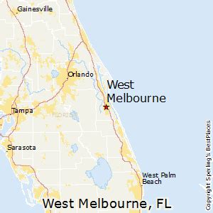 map of west melbourne florida